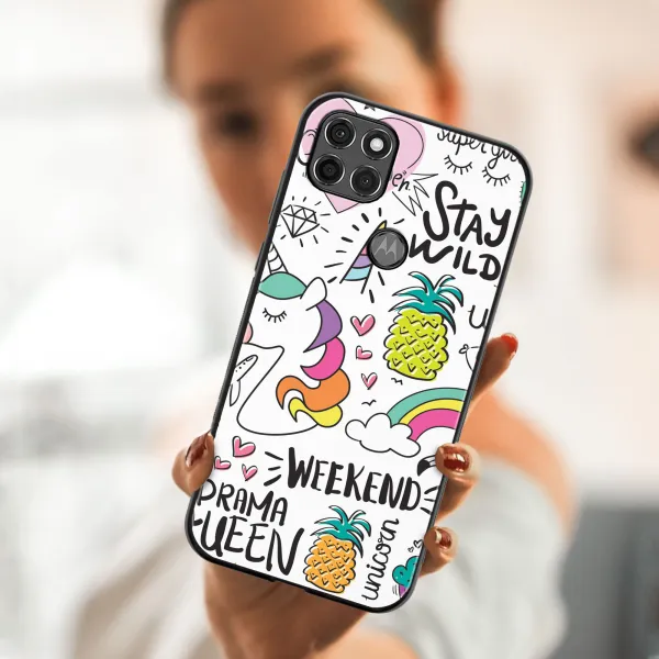 MY ART Silikónový kryt Motorola Moto G9 Power UNICORN (063)