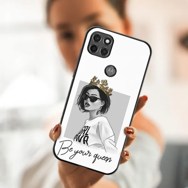 MY ART Silikónový kryt Motorola Moto G9 Power QUEEN (139)