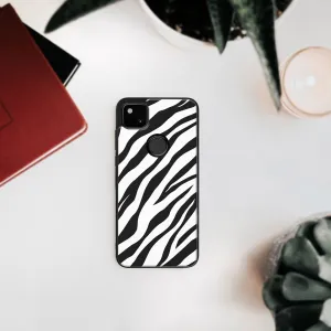 MY ART Silikónový kryt Google Pixel 4a ZEBRA (049)