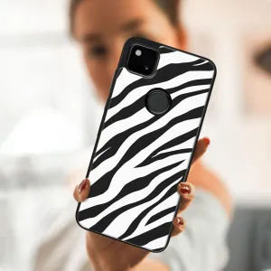 MY ART Silikónový kryt Google Pixel 4a ZEBRA (049)