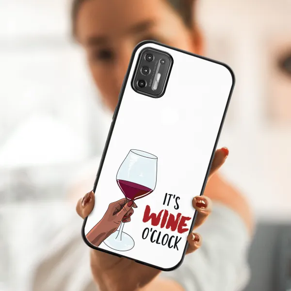 MY ART Silikónový kryt Motorola Moto G9 Plus WINE (007)