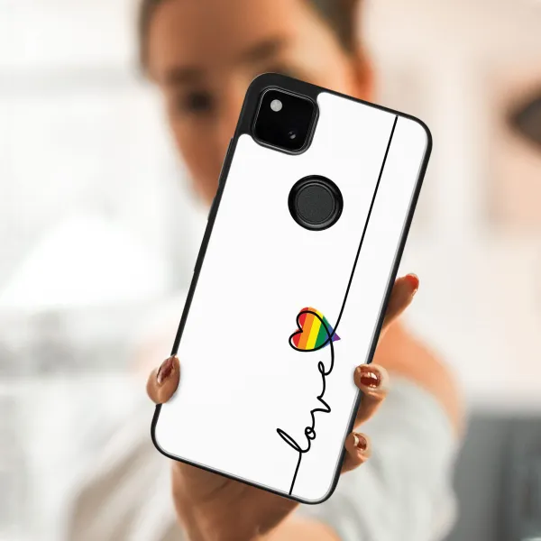 MY ART Silikónový kryt Google Pixel 4a LOVE (054)