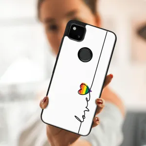 MY ART Silikónový kryt Google Pixel 4a LOVE (054)