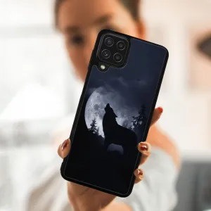 MY ART Silikónový kryt Samsung Galaxy A22 WOLF (247)