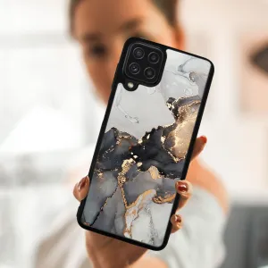 MY ART Silikónový kryt Samsung Galaxy A22 GREY MARBLE (140)