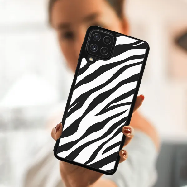 MY ART Silikónový kryt Samsung Galaxy A22 ZEBRA (049)