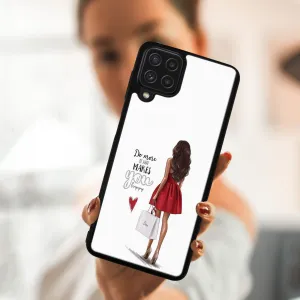 MY ART Silikónový kryt Samsung Galaxy A22 RED DRESS (137)
