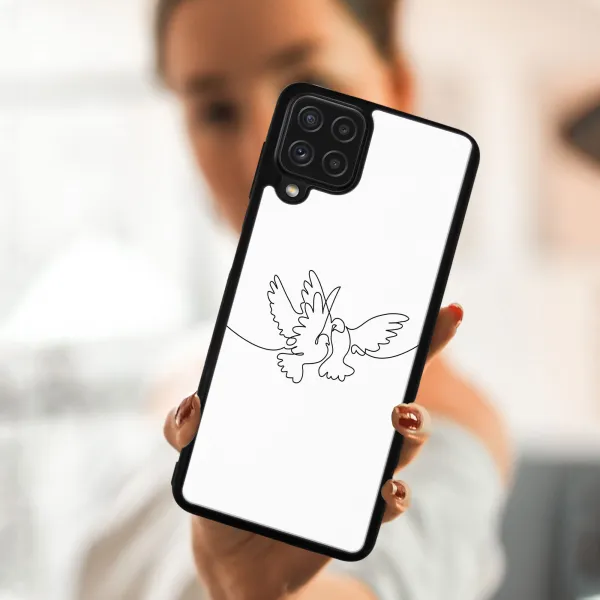 MY ART Silikónový kryt Samsung Galaxy A22 DOVE (031)