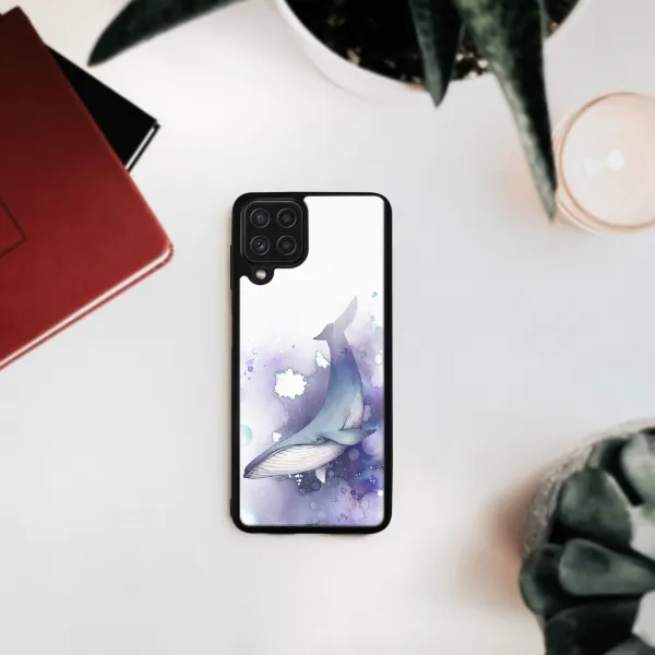 MY ART Silikónový kryt Samsung Galaxy A22 WHALE (242)
