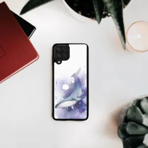 MY ART Silikónový kryt Samsung Galaxy A22 WHALE (242)
