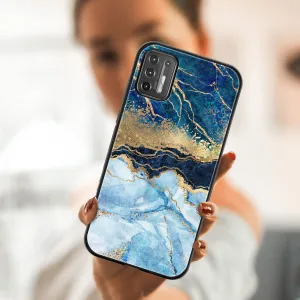 MY ART Silikónový kryt Motorola Moto G9 Plus BLUE MARBLE (141)