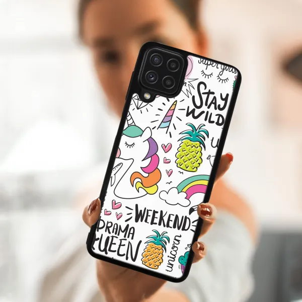 MY ART Silikónový kryt Samsung Galaxy A22 UNICORN (063)