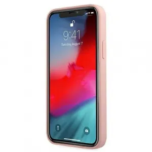 GUESS SILICONE VINTAGE Kryt Apple iPhone 12 mini ružový
