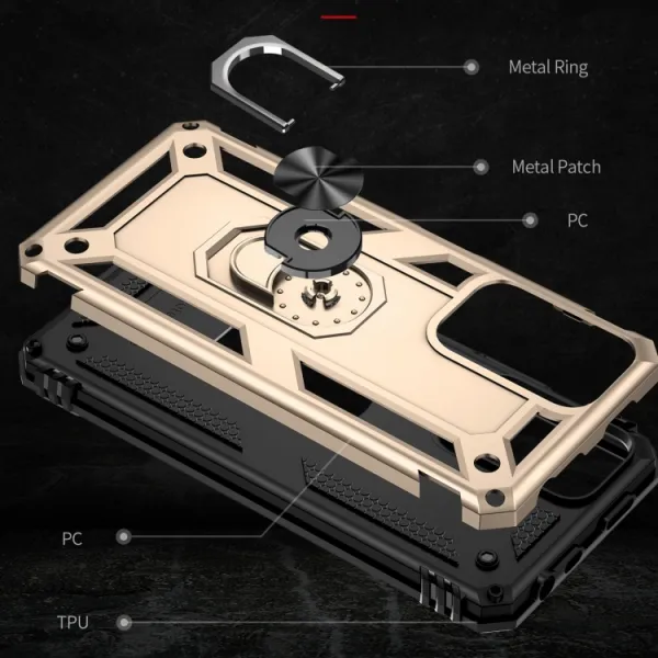 RING Ochranný obal pre Xiaomi Redmi Note 11 Pro zlatý