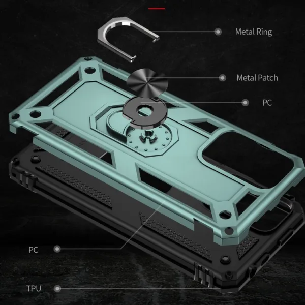 RING Ochranný obal pre Xiaomi Redmi Note 11 Pro zelený