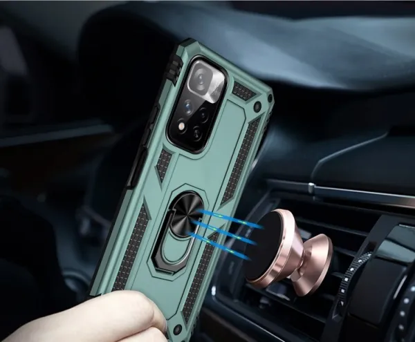 RING Ochranný obal pre Xiaomi Redmi Note 11 Pro zelený