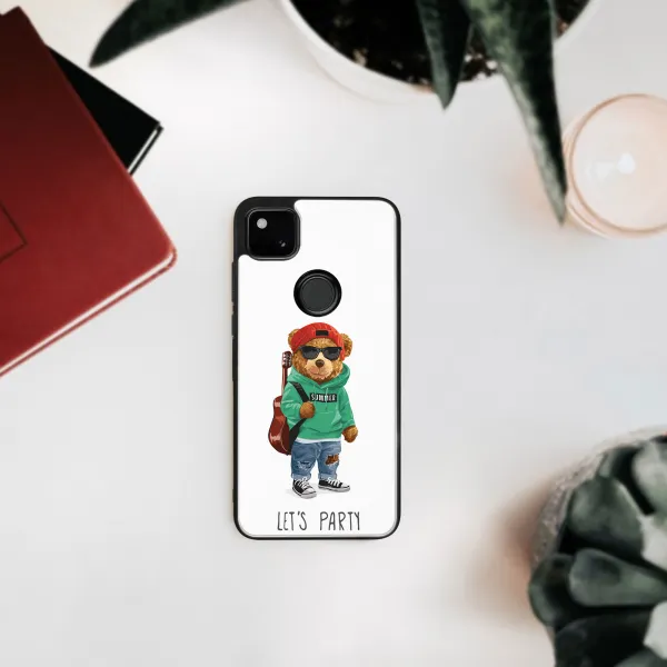 MY ART Silikónový kryt Google Pixel 4a BEAR (177)