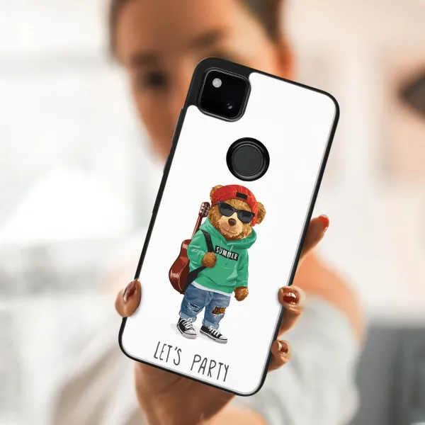 MY ART Silikónový kryt Google Pixel 4a BEAR (177)