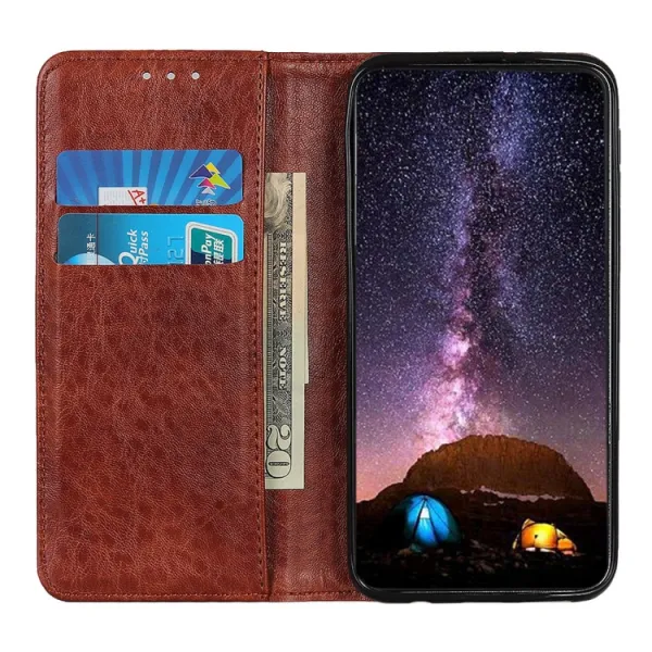 MAGNETIC Peňaženkové puzdro Realme GT Neo2 5G hnedé