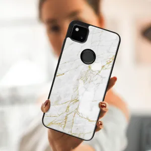 MY ART Silikónový kryt Google Pixel 4a WHITE STONE (011)
