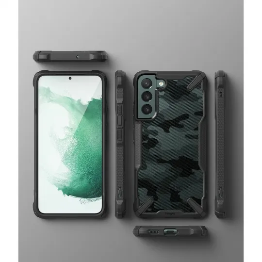 RINGKE FUSION X Kryt pre Samsung Galaxy S22 Plus 5G CAMO