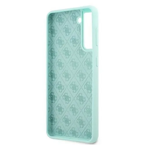 GUESS Silikónový obal Samsung Galaxy S21 Plus 5G mentolový