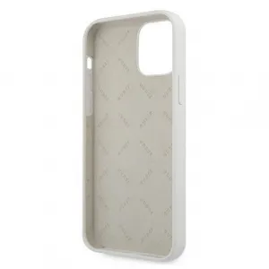 GUESS SILICONE VINTAGE Kryt Apple iPhone 12 mini biely