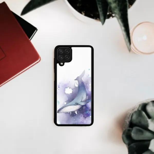 MY ART Silikónový kryt Samsung Galaxy A12 / M12 WHALE (242)