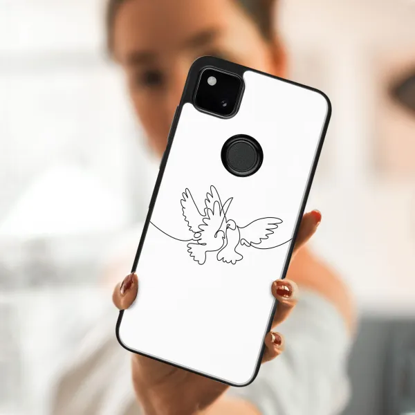 MY ART Silikónový kryt Google Pixel 4a DOVE (031)