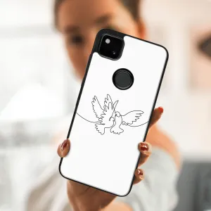 MY ART Silikónový kryt Google Pixel 4a DOVE (031)