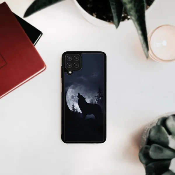 MY ART Silikónový kryt Samsung Galaxy A12 / M12 WOLF (247)