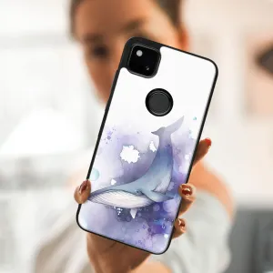 MY ART Silikónový kryt Google Pixel 4a WHALE (242)