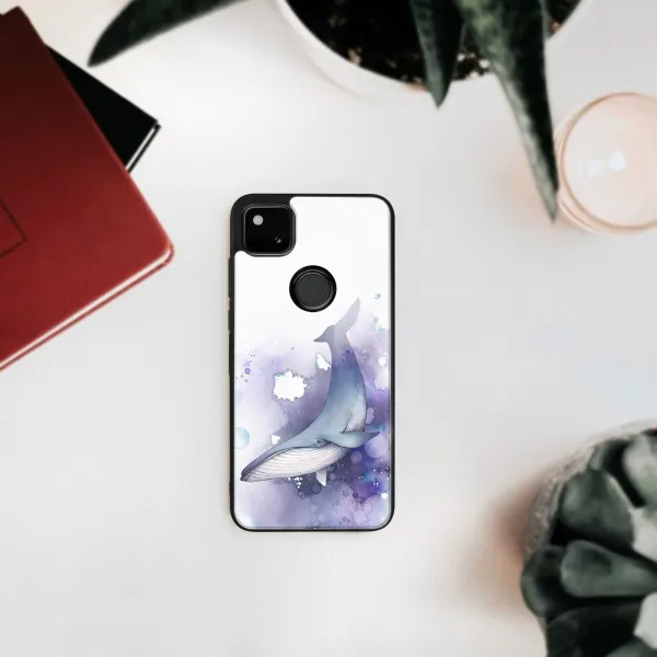 MY ART Silikónový kryt Google Pixel 4a WHALE (242)