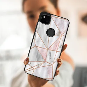 MY ART Silikónový kryt Google Pixel 4a PINK MARBLE (143)