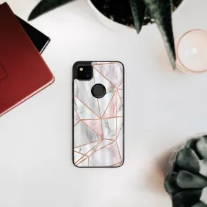 MY ART Silikónový kryt Google Pixel 4a PINK MARBLE (143)