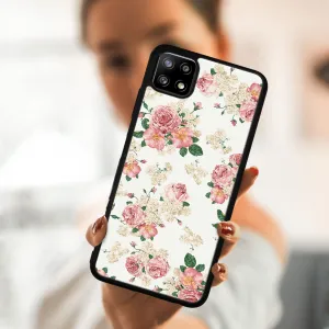 MY ART Silikónový kryt Samsung Galaxy A22 5G PINK ROSES (016)
