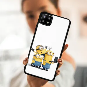 MY ART Silikónový kryt Samsung Galaxy A22 5G MINIONS SELFIE (022)