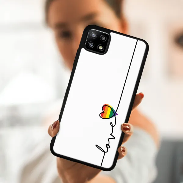 MY ART Silikónový kryt Samsung Galaxy A22 5G LOVE (054)