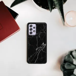 MY ART Silikónový kryt Samsung Galaxy A72 BLACK MARBLE (142)