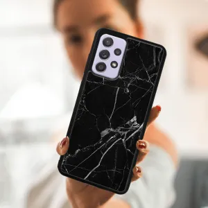 MY ART Silikónový kryt Samsung Galaxy A72 BLACK MARBLE (142)