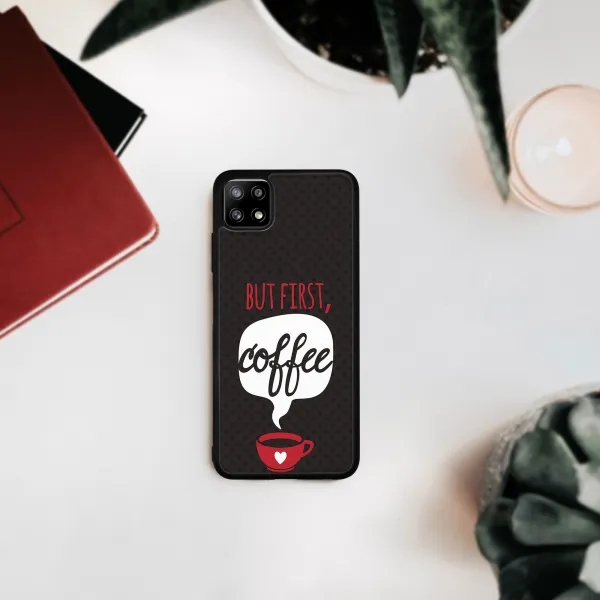 MY ART Silikónový kryt Samsung Galaxy A22 5G COFFEE (056)