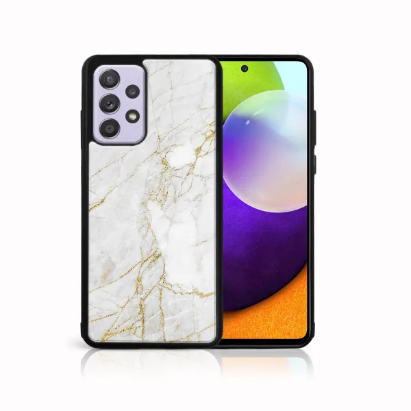 MY ART Silikónový kryt Samsung Galaxy A32 WHITE STONE (011)