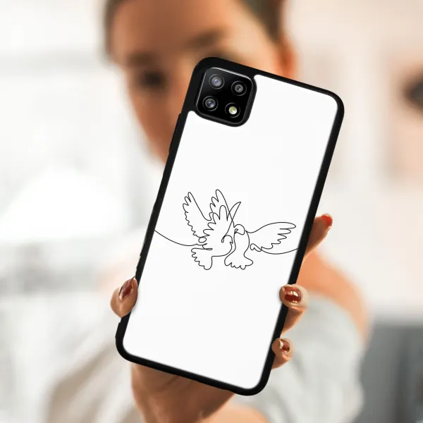 MY ART Silikónový kryt Samsung Galaxy A22 5G DOVE (031)