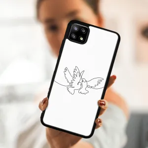 MY ART Silikónový kryt Samsung Galaxy A22 5G DOVE (031)