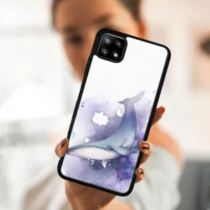 MY ART Silikónový kryt Samsung Galaxy A22 5G WHALE (242)