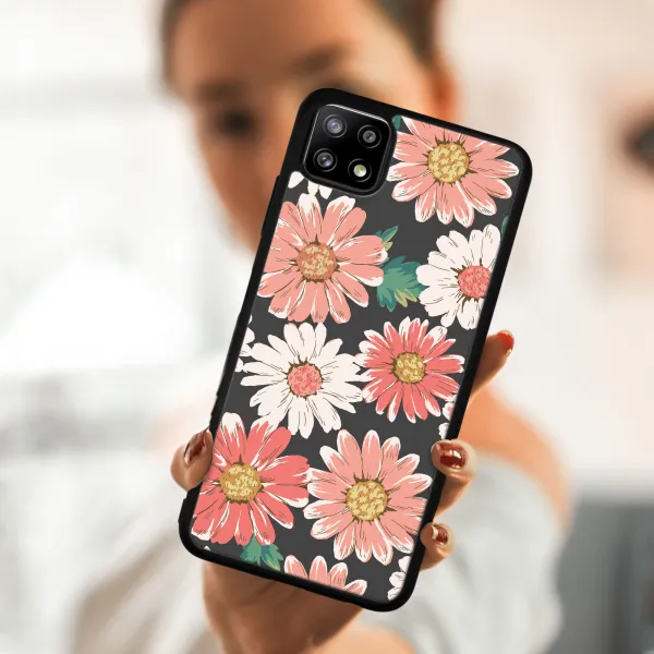 MY ART Silikónový kryt Samsung Galaxy A22 5G DAISY (161)