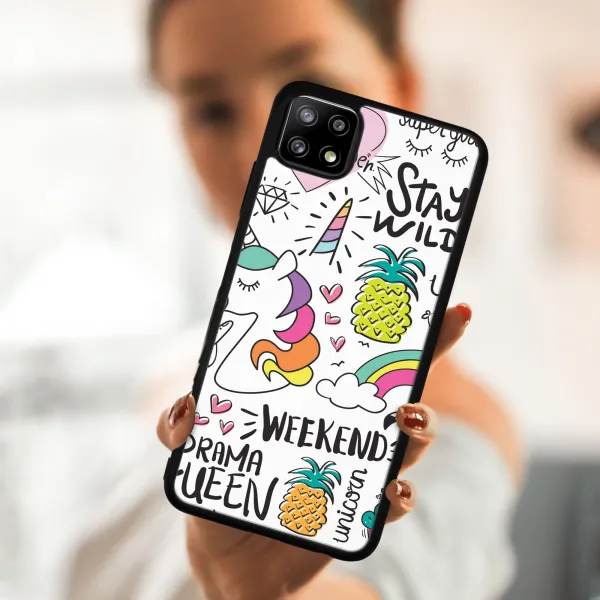 MY ART Silikónový kryt Samsung Galaxy A22 5G UNICORN (063)
