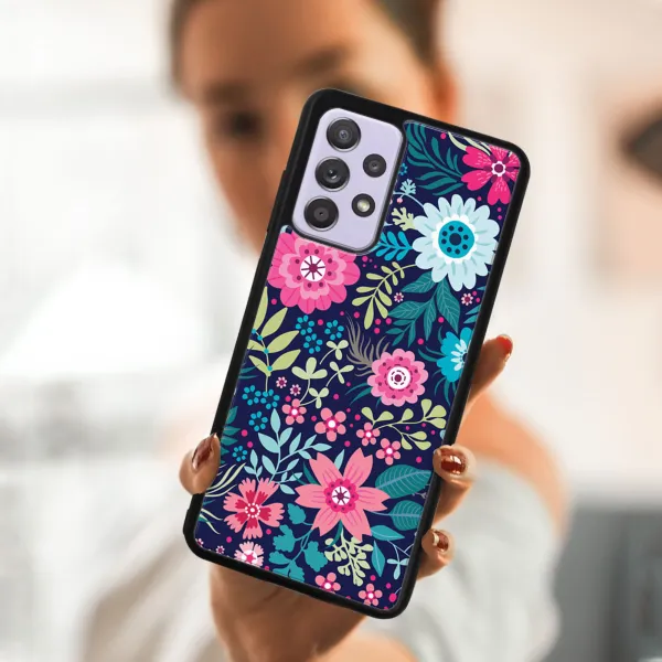 MY ART Silikónový kryt Samsung Galaxy A72 FLORA (038)
