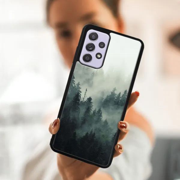 MY ART Silikónový kryt Samsung Galaxy A32 FOREST (248)