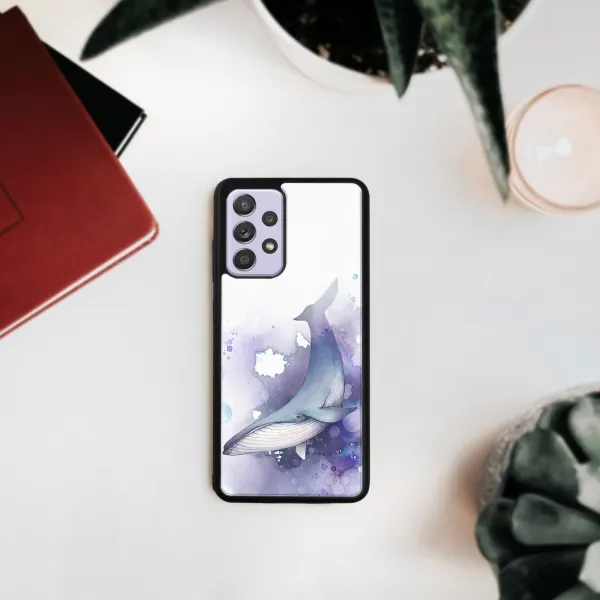 MY ART Silikónový kryt Samsung Galaxy A72 WHALE (242)